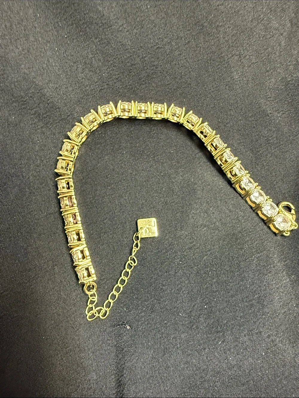 Park Lane Gold-Tone Bracelet with Clear Stones